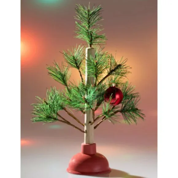 NIB Plunger 15-Inch Holiday Tree Urban Oufitters - Picture 1 of 2